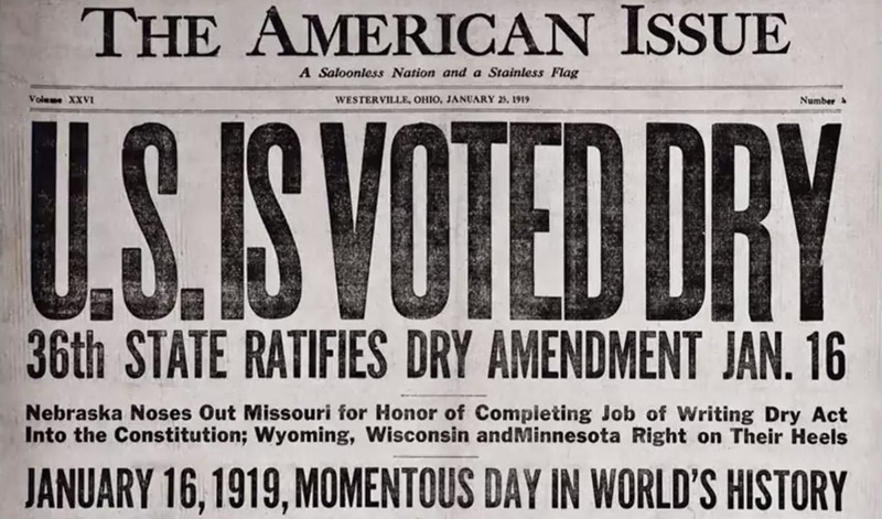 The American Issue Newspaper US is voted Dry headline