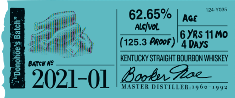 Booker's 2021-01 Label