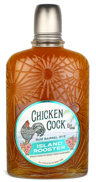 Chicken Cock Island Rooster Rye Whiskey
