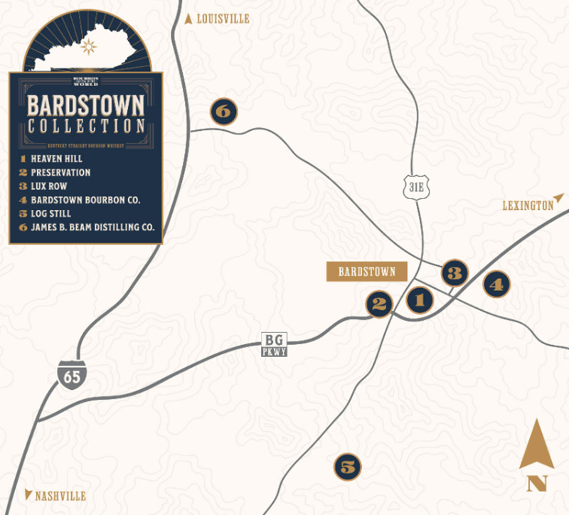 Bardstown Collection 2023 Map