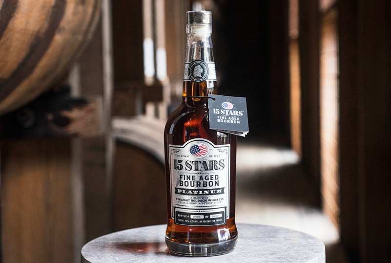 15 Stars Fine Aged Platinum Bourbon