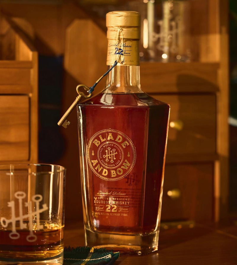 Blade and Bow 22-Year-Old Kentucky Straight Bourbon Whiskey relaunches for National Bourbon Heritage Month.