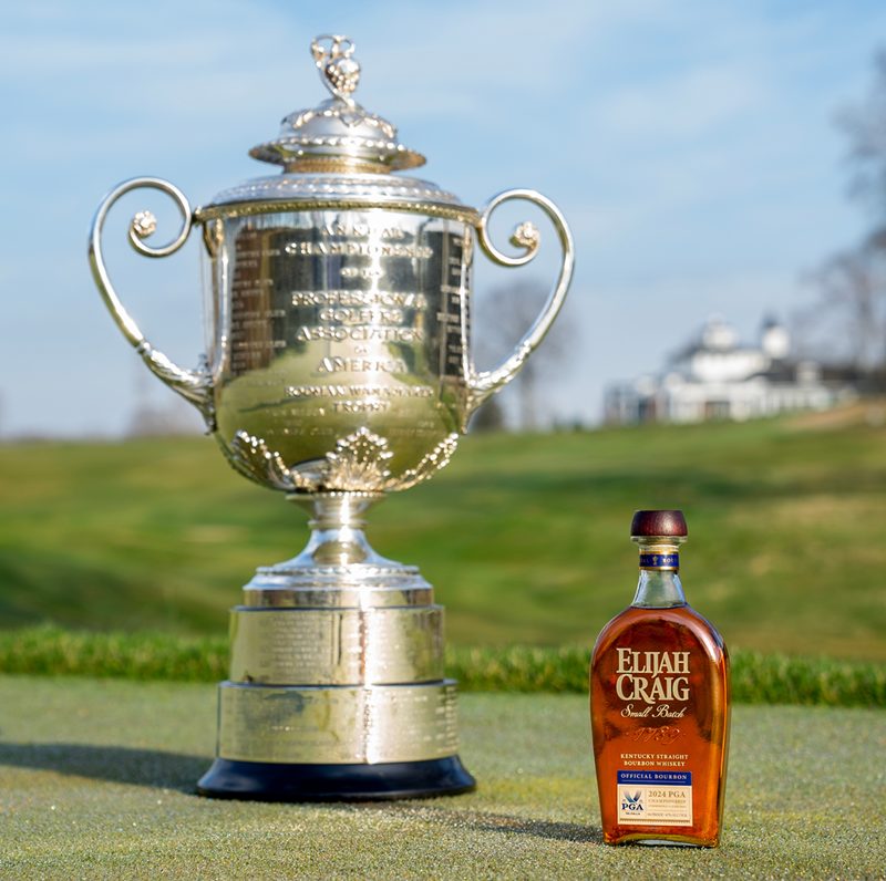 Elijah Craig welcomes the 2024 PGA Championship back to Louisville, Ky. and Valhalla Golf Club after a decade away from the Bluegrass State. To celebrate the Major Championship’s return, Elijah Craig, the Official Bourbon Supplier, will activate the “Elijah Craig Bourbon Speakeasy” on the course for spectators to enjoy as well as release a special Commemorative Edition of its Elijah Craig Small Batch in honor of the 2024 PGA Championship