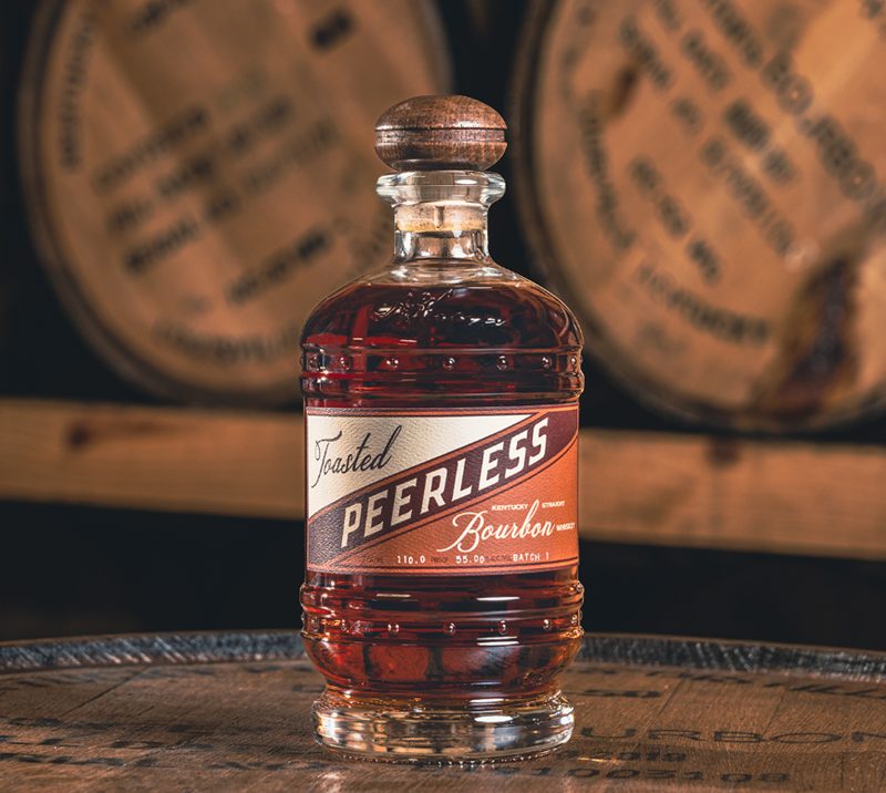 Peerless Toasted Bourbon is aged in two separate oak barrels